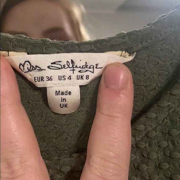 Green miss selfridge dress - Picture 3 of 4